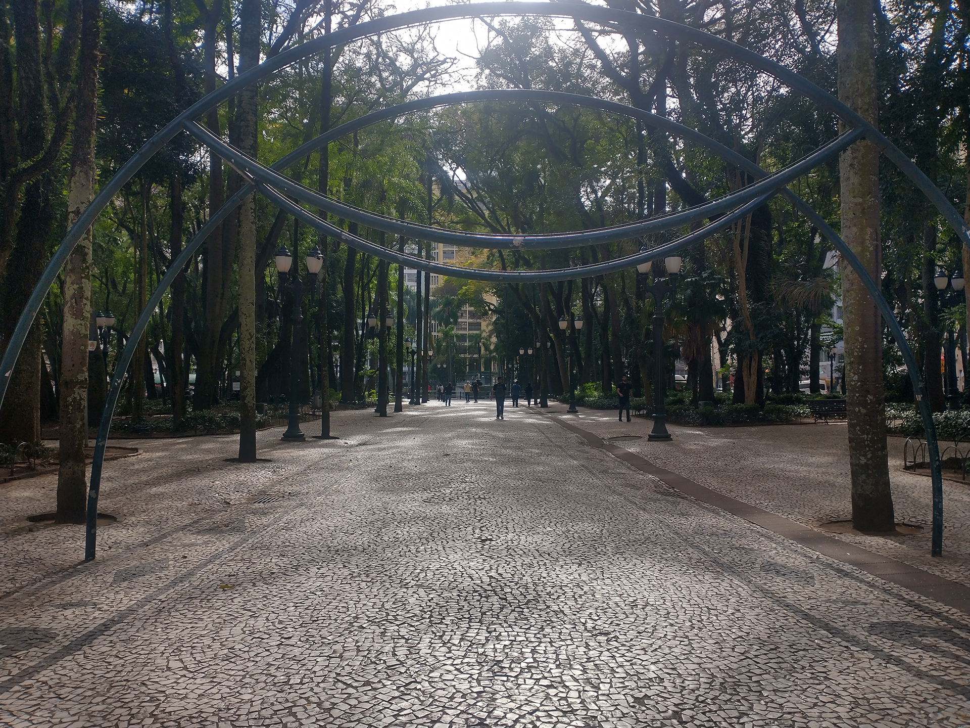 Uma foto de um parque de Curitiba