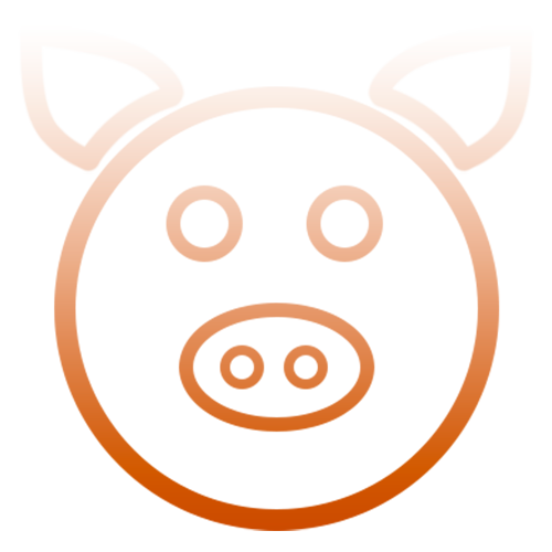 Ícone da face de um porquinho